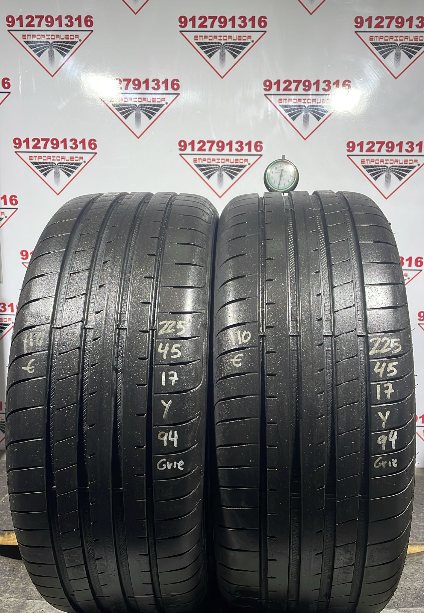 GOODYEAR ASYMMETRIC 5 USADO ECONOMICO  225/45 R17 94 Y